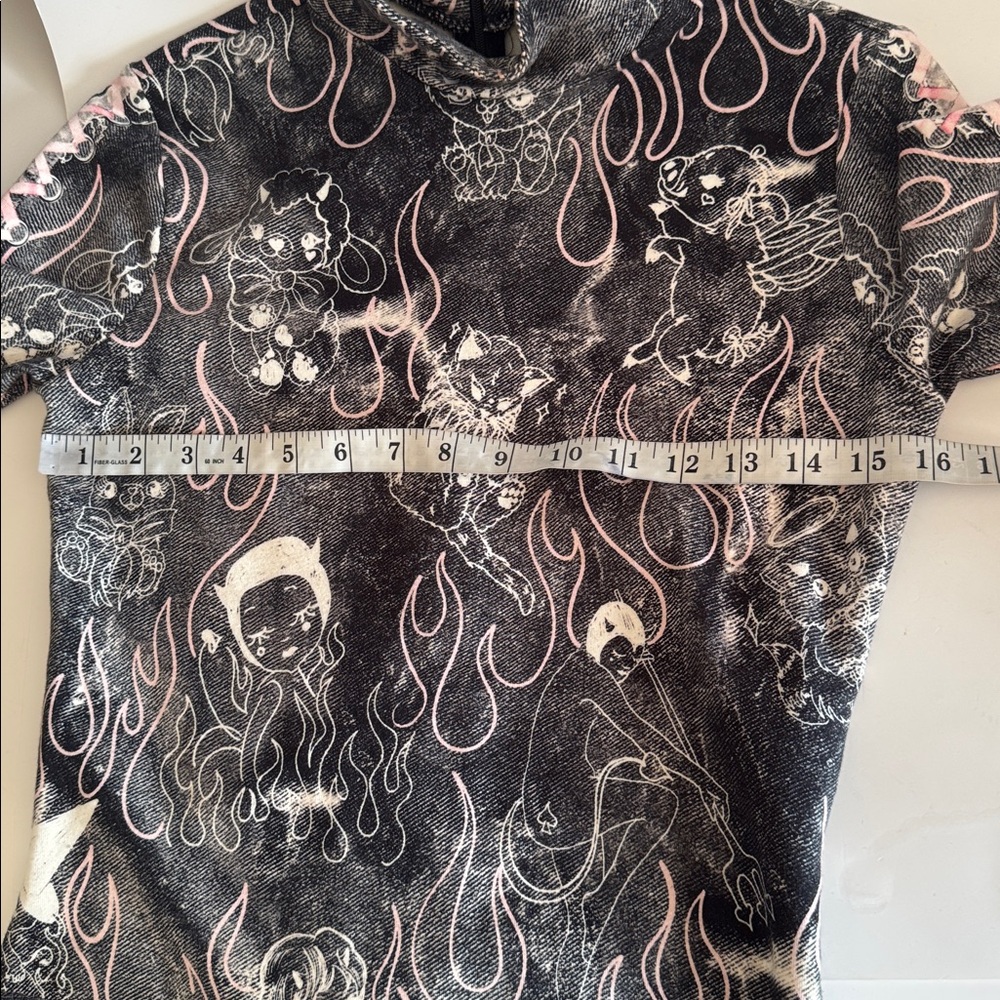 Desegual Maria Escote Y2K Punk Bow Detail Kawaia Mini Slim Dress size S - Picture 7 of 10